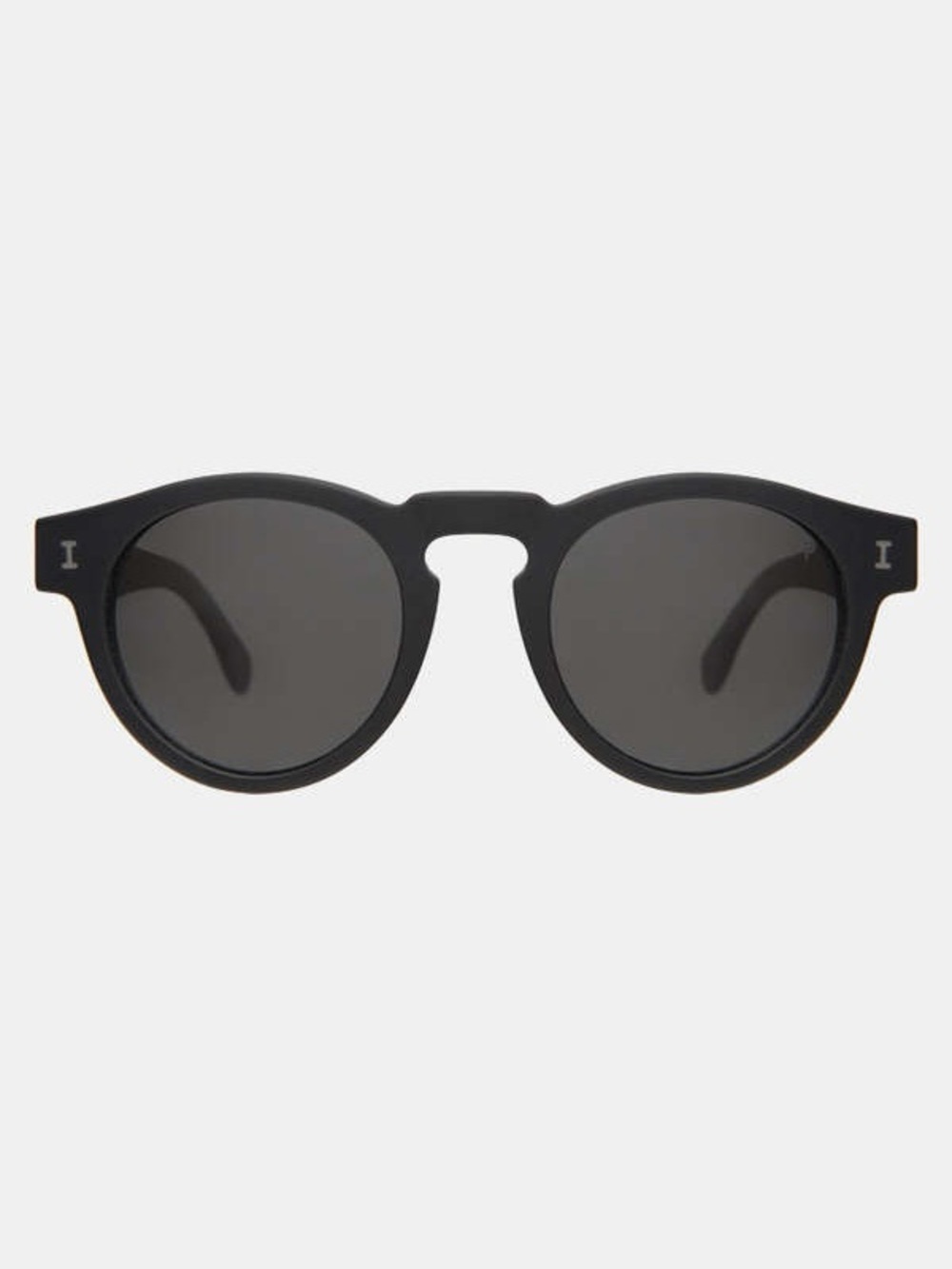 Illesteva ‘Leonard’ Unisex Sunglasses in Matte Black / Gray w/ Case